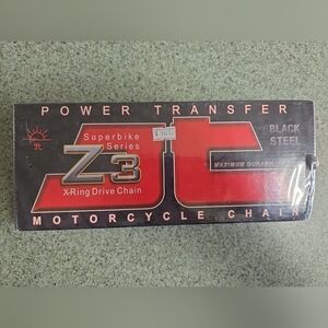 JT Sprockets Z3 Super HD X-Ring Black Steel Rivet Link Chain 530-120RL. NIB